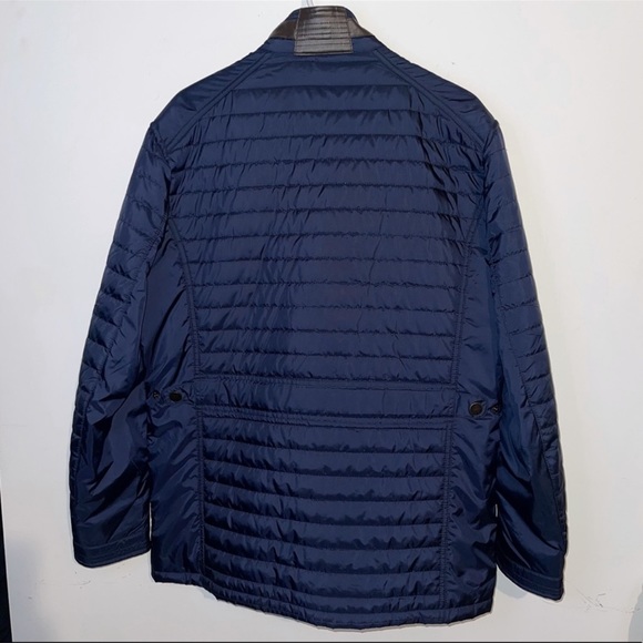 Johnston & Murphy Blue Brown Jacket Coat - Picture 2 of 6